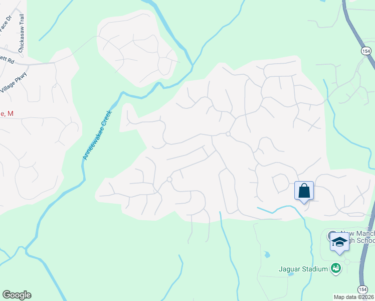 map of restaurants, bars, coffee shops, grocery stores, and more near 3092 Berthas Overlook in Douglasville