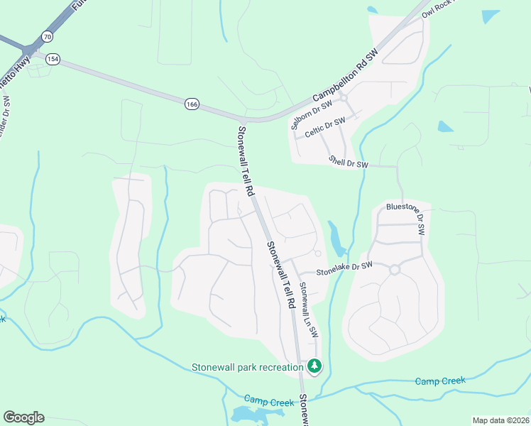 map of restaurants, bars, coffee shops, grocery stores, and more near 6478 Stonelake Place Southwest in Atlanta