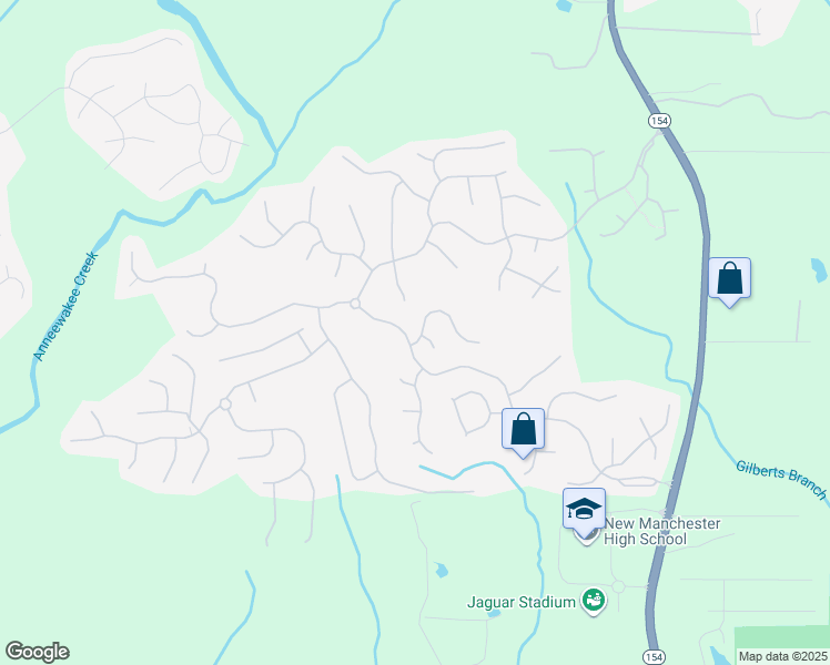 map of restaurants, bars, coffee shops, grocery stores, and more near 4505 Split Creek Drive in Douglasville