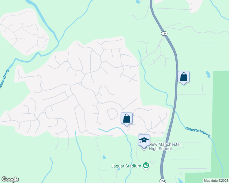 map of restaurants, bars, coffee shops, grocery stores, and more near 4375 Split Creek Drive in Douglasville