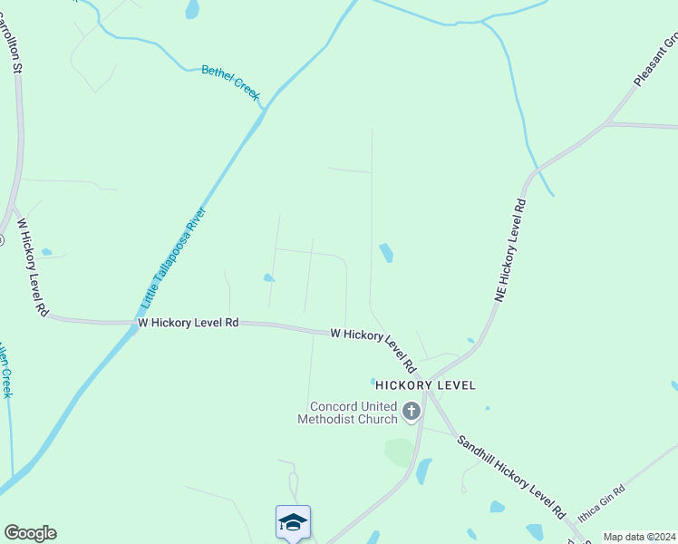 map of restaurants, bars, coffee shops, grocery stores, and more near 152 Ridge Crossing in Temple