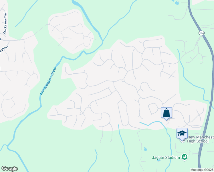 map of restaurants, bars, coffee shops, grocery stores, and more near 3042 Berthas Overlook in Douglasville