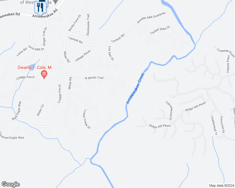 map of restaurants, bars, coffee shops, grocery stores, and more near 3238 Lodgepole Court in Douglasville