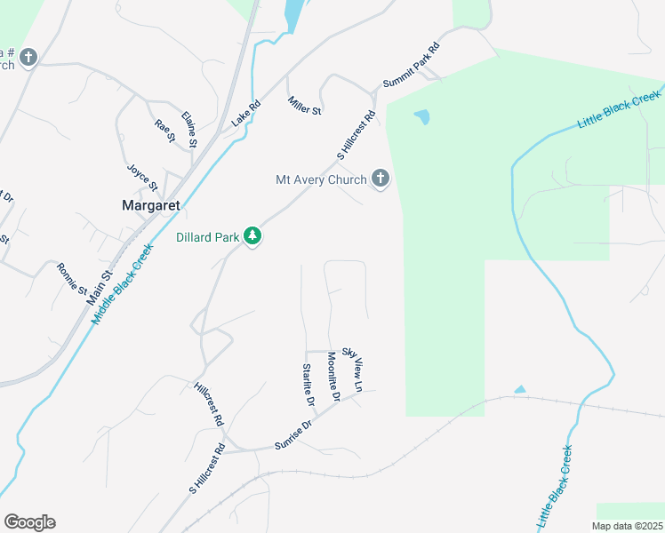 map of restaurants, bars, coffee shops, grocery stores, and more near 940 Moonlite Drive in Odenville