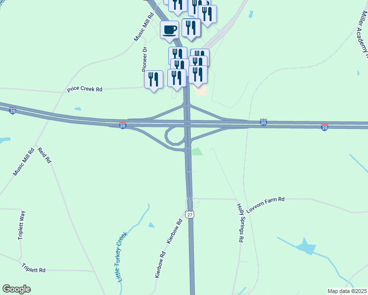 map of restaurants, bars, coffee shops, grocery stores, and more near 3860 U.S. 27 in Bremen