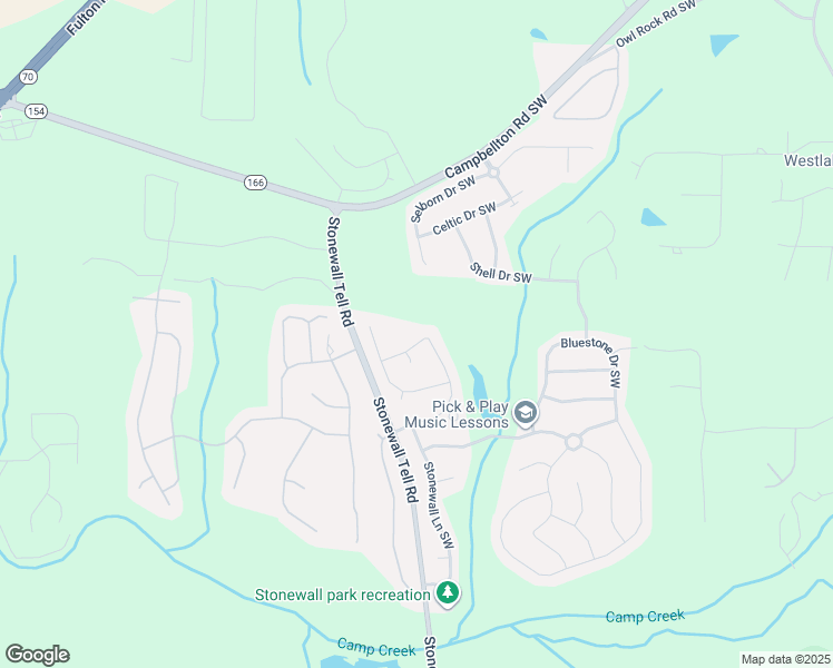 map of restaurants, bars, coffee shops, grocery stores, and more near 2634 Summit Parkway Southwest in Atlanta