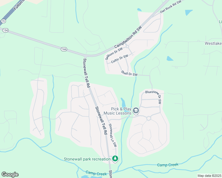map of restaurants, bars, coffee shops, grocery stores, and more near 2634 Summit Parkway Southwest in Atlanta