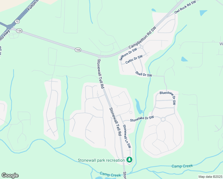 map of restaurants, bars, coffee shops, grocery stores, and more near 6491 Stonelake Place Southwest in Atlanta