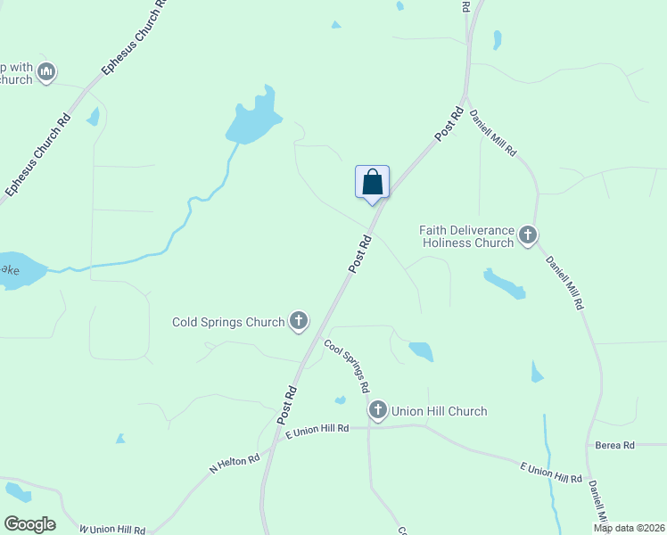 map of restaurants, bars, coffee shops, grocery stores, and more near 4411 Post Road in Winston