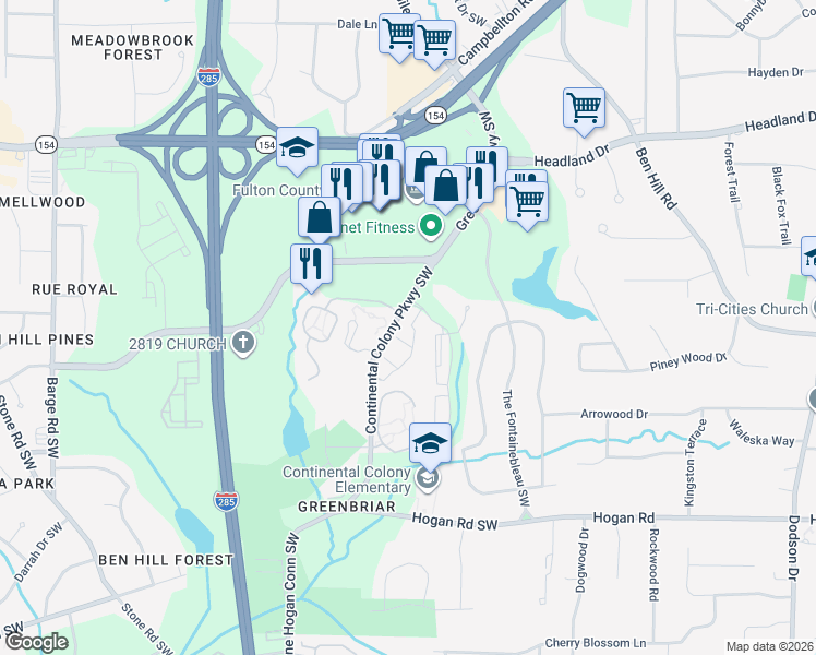 3000 Continental Colony Parkway Southwest, Atlanta GA Walk Score