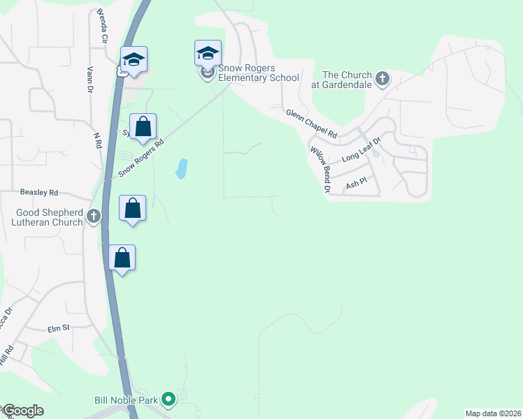 map of restaurants, bars, coffee shops, grocery stores, and more near 523 Guy Allen Road in Gardendale