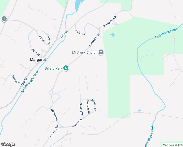 map of restaurants, bars, coffee shops, grocery stores, and more near 975 Moonlite Drive in Odenville