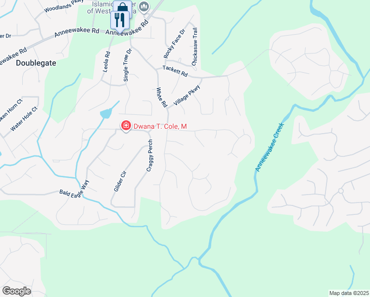 map of restaurants, bars, coffee shops, grocery stores, and more near 3675 Buffalo Court in Douglasville