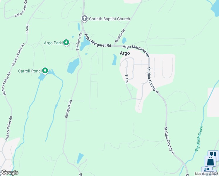 map of restaurants, bars, coffee shops, grocery stores, and more near 297 Kit Lane in Odenville