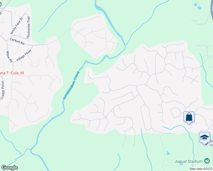 map of restaurants, bars, coffee shops, grocery stores, and more near 3255 Anneewakee Falls Parkway in Douglasville