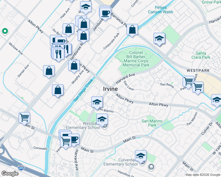 map of restaurants, bars, coffee shops, grocery stores, and more near in Monterey Park