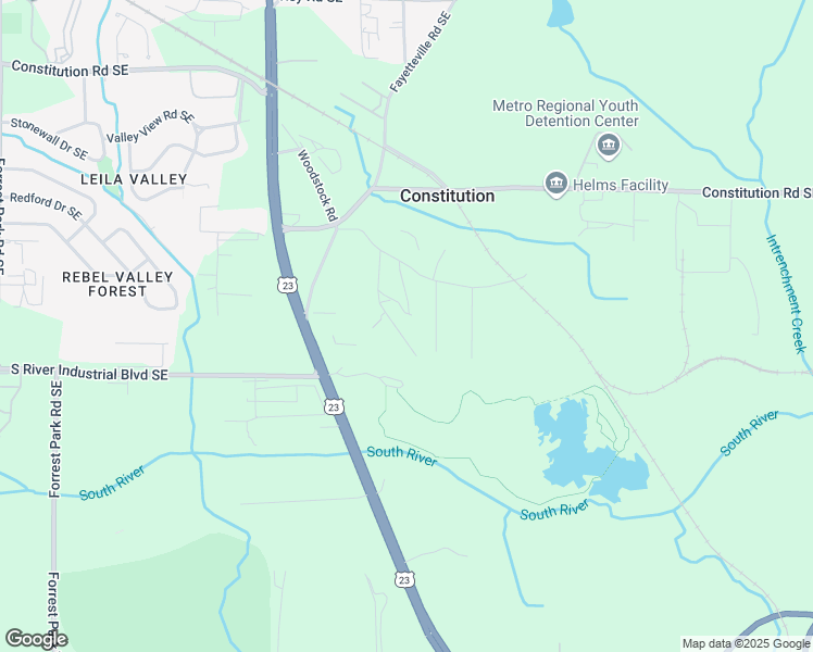 map of restaurants, bars, coffee shops, grocery stores, and more near 3436 Almand Road Southeast in Atlanta