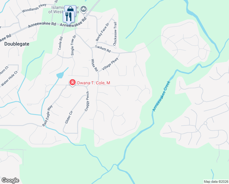 map of restaurants, bars, coffee shops, grocery stores, and more near 4427 Tuckahoe Ct in Douglasville