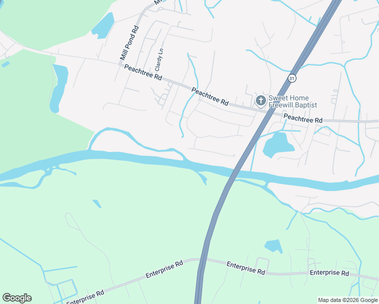 map of restaurants, bars, coffee shops, grocery stores, and more near 5800 Crestwood Drive in Myrtle Beach