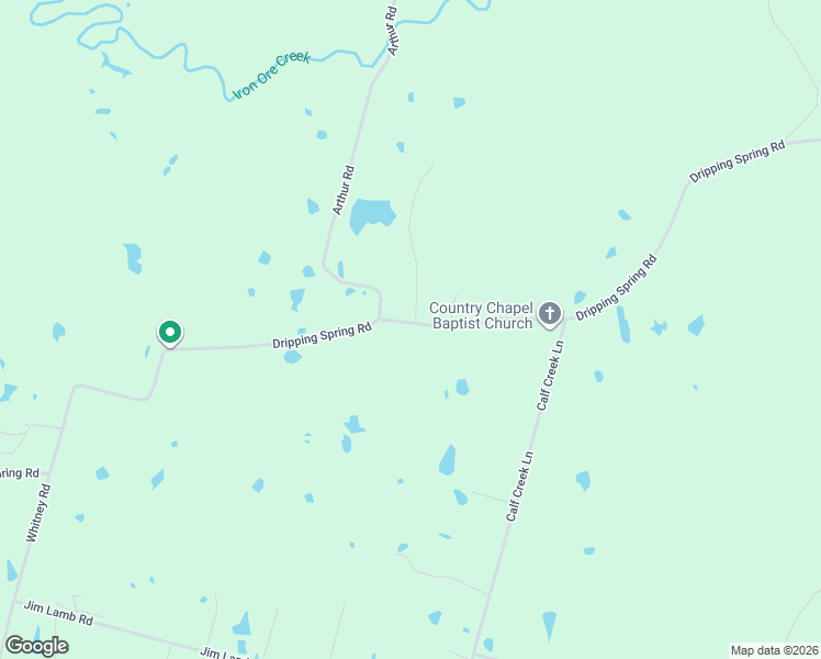 map of restaurants, bars, coffee shops, grocery stores, and more near 7350-7398 Dripping Spring Road in Denison