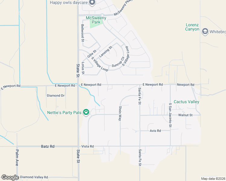 map of restaurants, bars, coffee shops, grocery stores, and more near 39775 Newport Road in Hemet