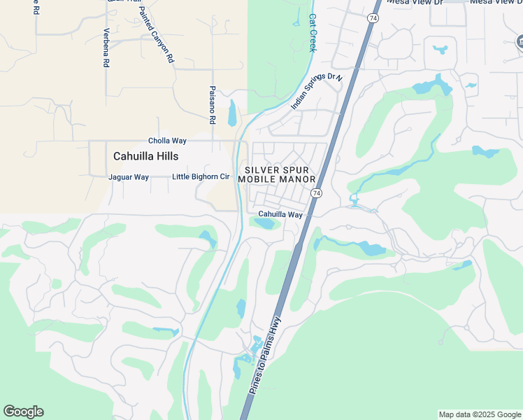 map of restaurants, bars, coffee shops, grocery stores, and more near 12 Yucca Lane in Palm Desert