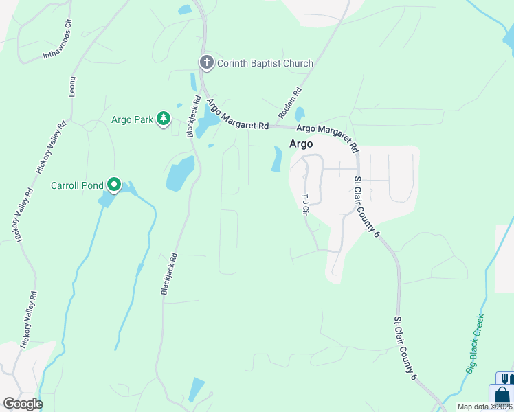map of restaurants, bars, coffee shops, grocery stores, and more near 297 Kit Lane in Odenville