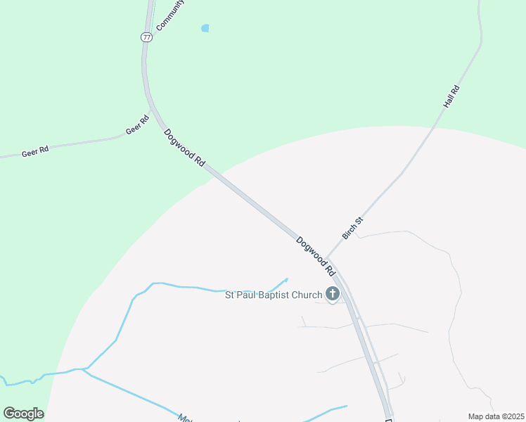 map of restaurants, bars, coffee shops, grocery stores, and more near Dogwood Road in Greene County
