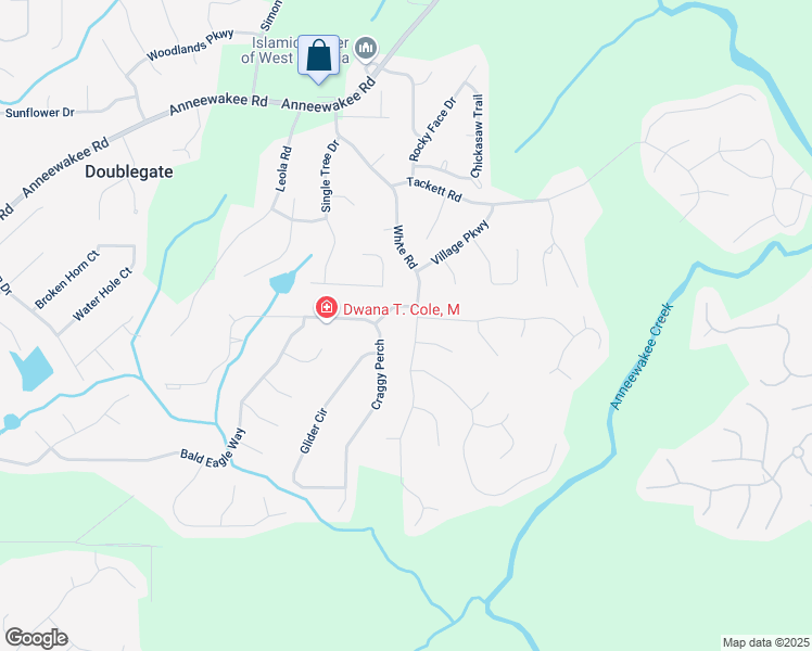 map of restaurants, bars, coffee shops, grocery stores, and more near 4419 White Road in Douglasville