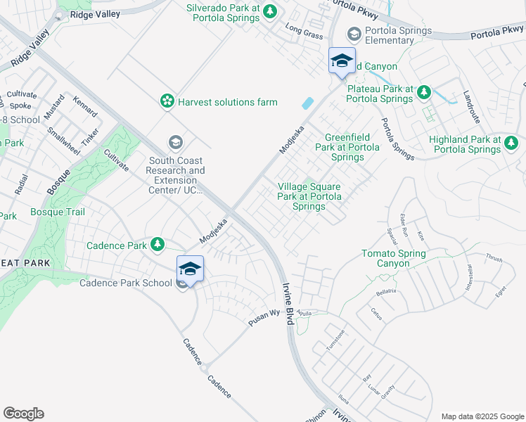 map of restaurants, bars, coffee shops, grocery stores, and more near 1138 Family Tree in Irvine