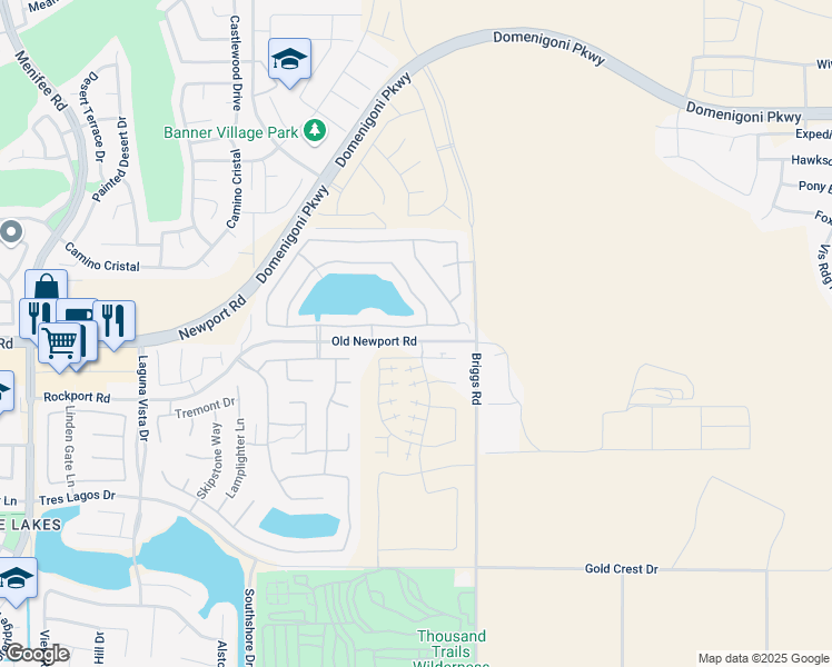 map of restaurants, bars, coffee shops, grocery stores, and more near 29833 Tierra Shores Lane in Menifee