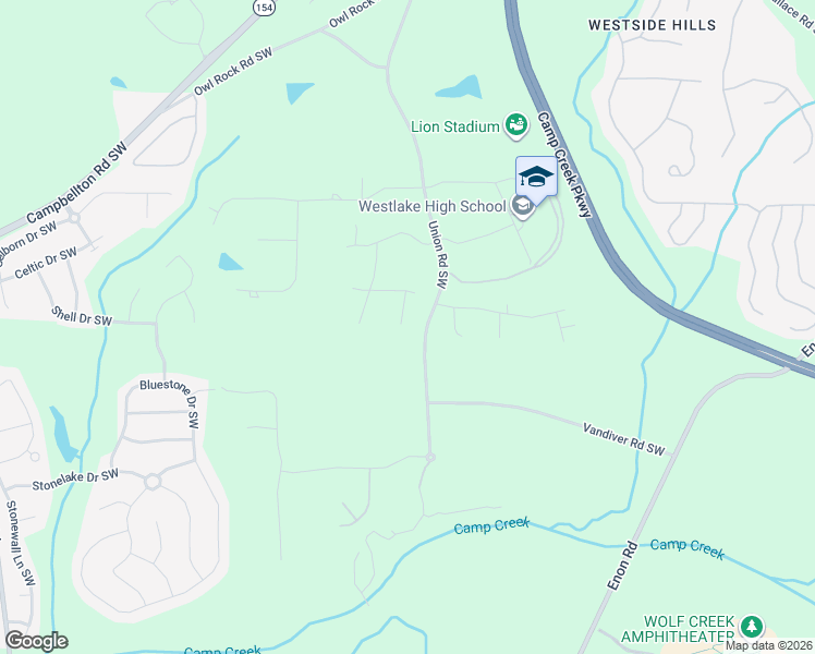 map of restaurants, bars, coffee shops, grocery stores, and more near 520 Angler Court Southwest in Atlanta