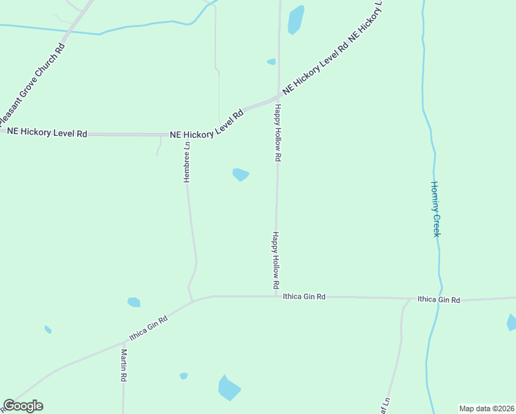 map of restaurants, bars, coffee shops, grocery stores, and more near 168 Happy Hollow Road in Villa Rica