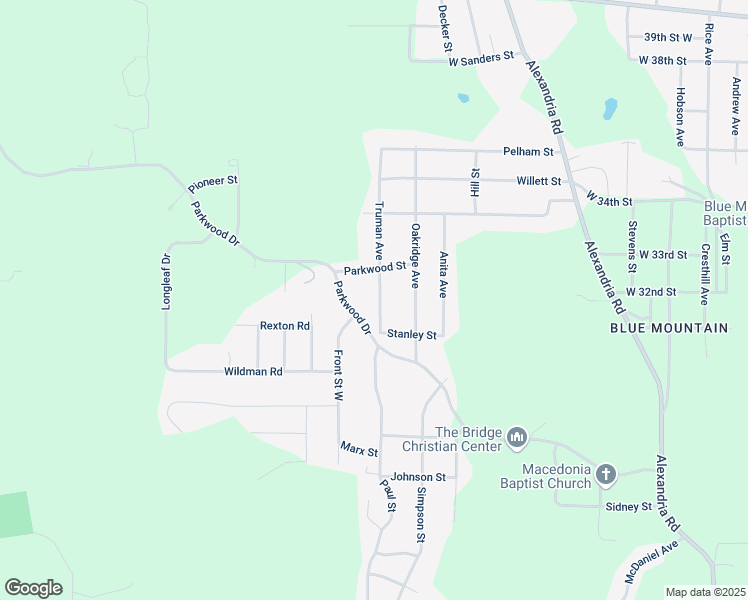 map of restaurants, bars, coffee shops, grocery stores, and more near 3116 Truman Avenue in Anniston