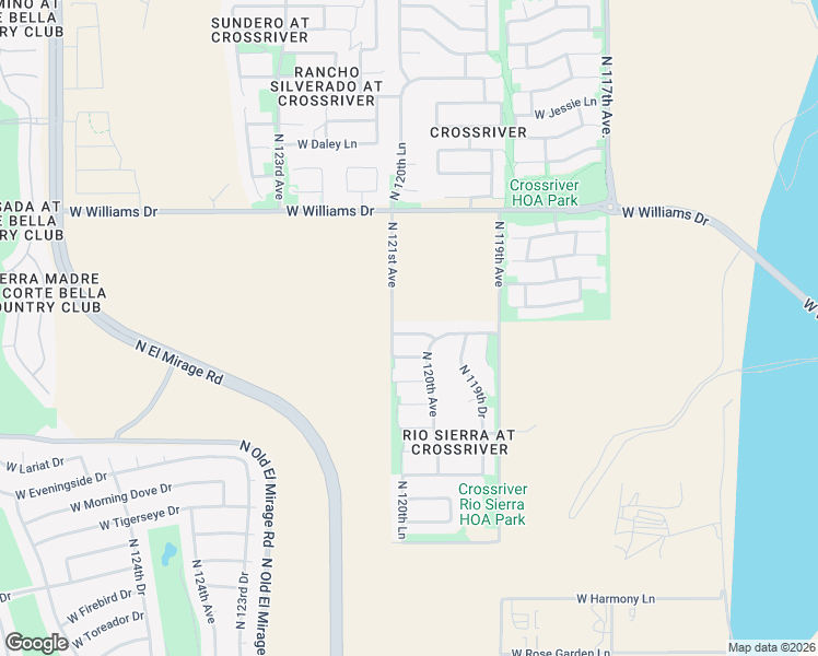 map of restaurants, bars, coffee shops, grocery stores, and more near 12044 West Carlota Lane in Sun City