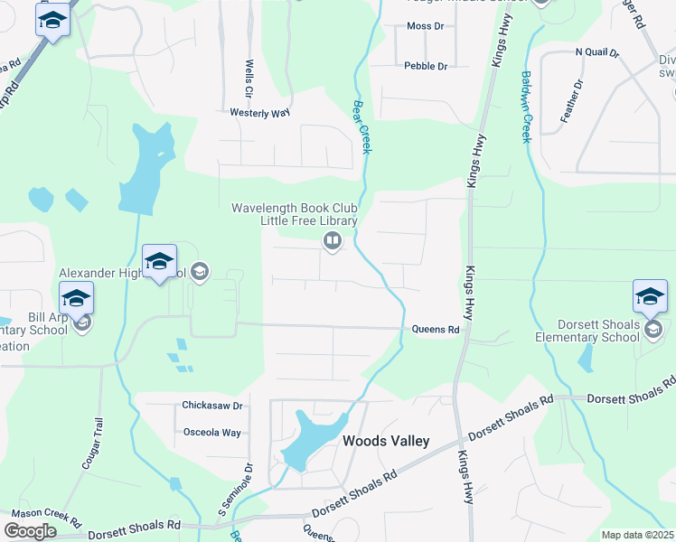 map of restaurants, bars, coffee shops, grocery stores, and more near 6275 South Skyline Drive in Douglasville