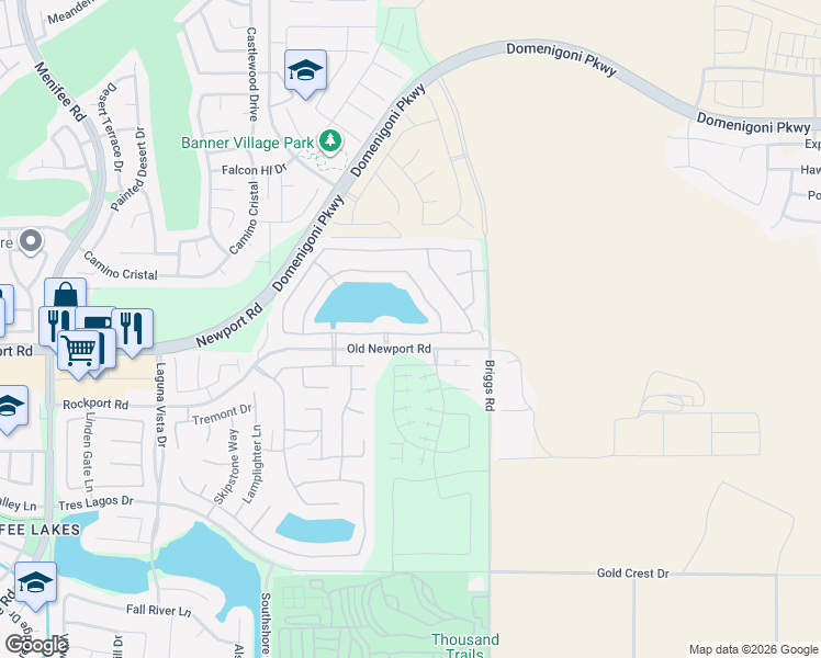 map of restaurants, bars, coffee shops, grocery stores, and more near 29818 Tierra Shores Lane in Menifee