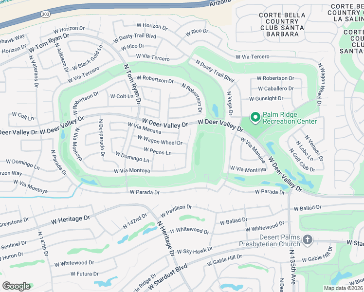 map of restaurants, bars, coffee shops, grocery stores, and more near 14103 West Wagon Wheel Drive in Sun City West