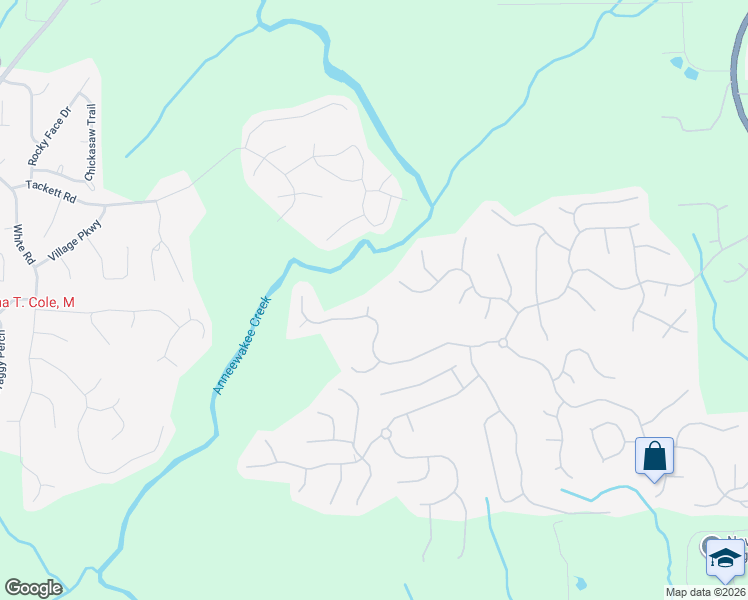map of restaurants, bars, coffee shops, grocery stores, and more near 4380 Beartooth Lane in Douglasville