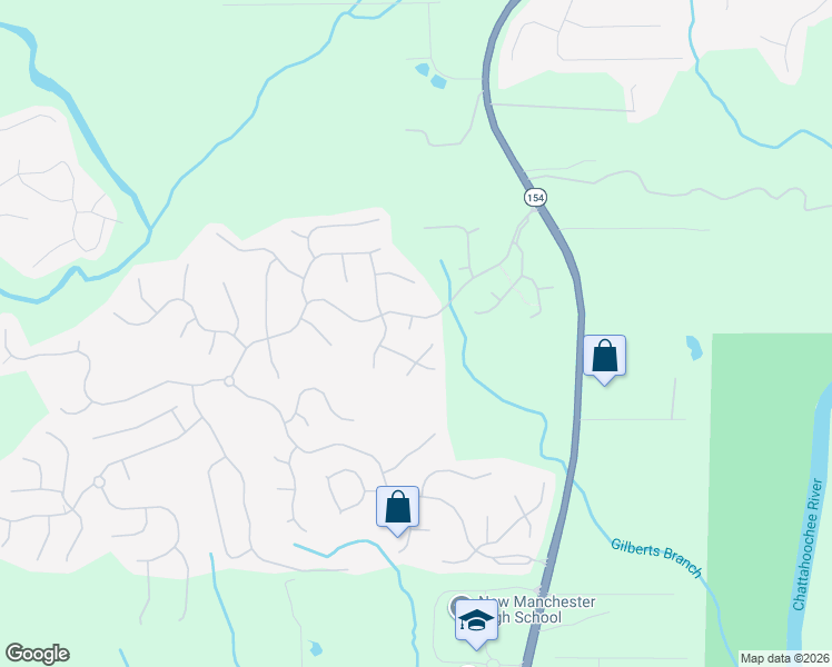 map of restaurants, bars, coffee shops, grocery stores, and more near 4366 Chinook Court in Douglasville