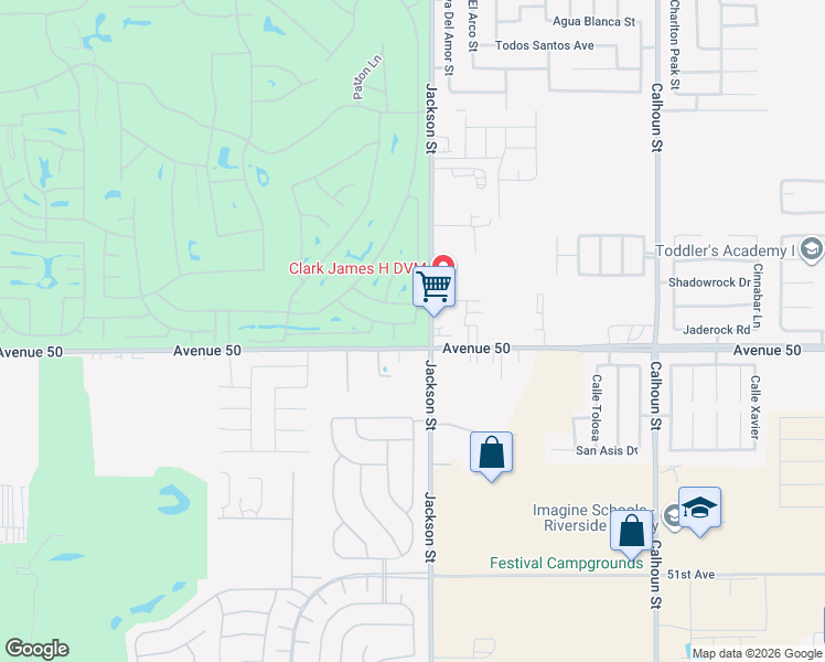 map of restaurants, bars, coffee shops, grocery stores, and more near 82787 Matthau Drive in Indio