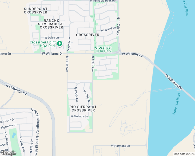 map of restaurants, bars, coffee shops, grocery stores, and more near 11835 West Via Montoya Drive in Sun City