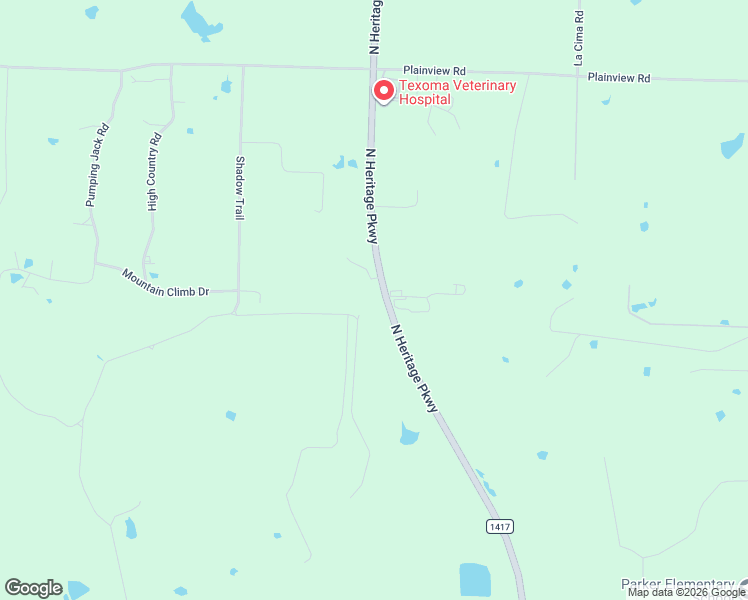 map of restaurants, bars, coffee shops, grocery stores, and more near 4613 Farm to Market Road 1417 in Sherman