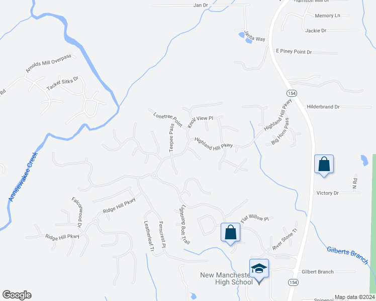 map of restaurants, bars, coffee shops, grocery stores, and more near 4355 Pipestone Place in Douglasville