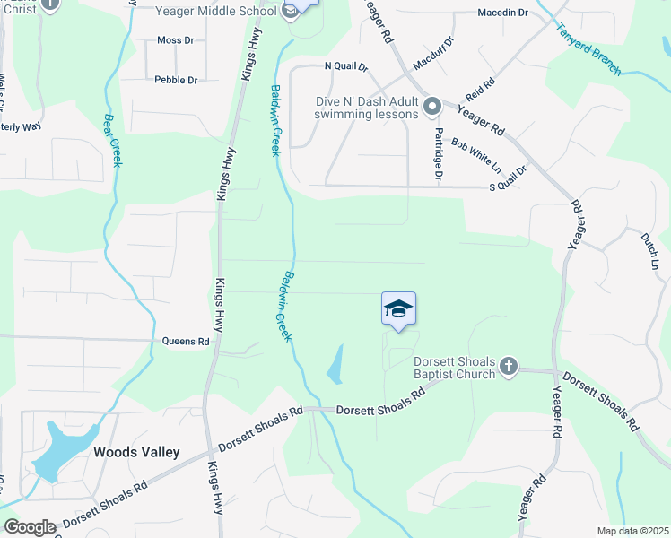 map of restaurants, bars, coffee shops, grocery stores, and more near 5915 North Bear Drive in Douglasville
