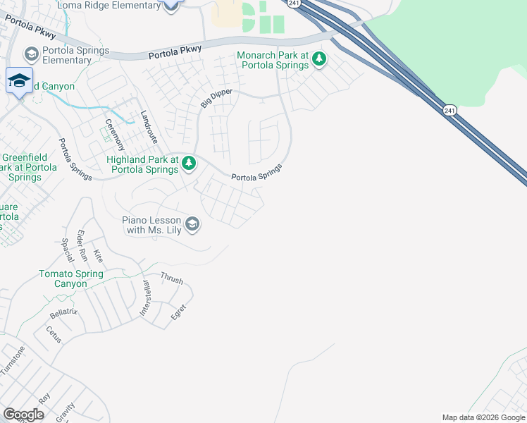map of restaurants, bars, coffee shops, grocery stores, and more near 128 Tomahawk in Irvine