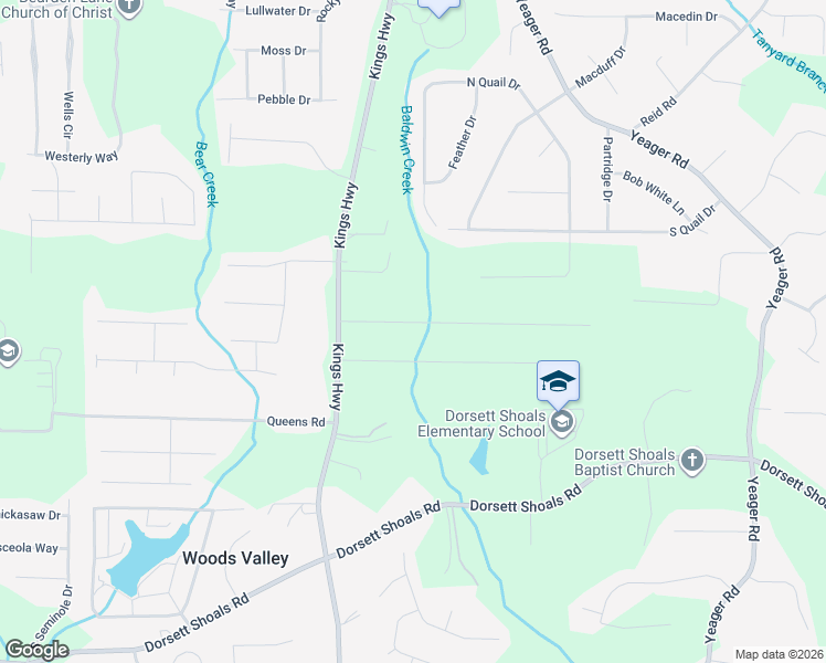 map of restaurants, bars, coffee shops, grocery stores, and more near 5995 North Bear Drive in Douglasville