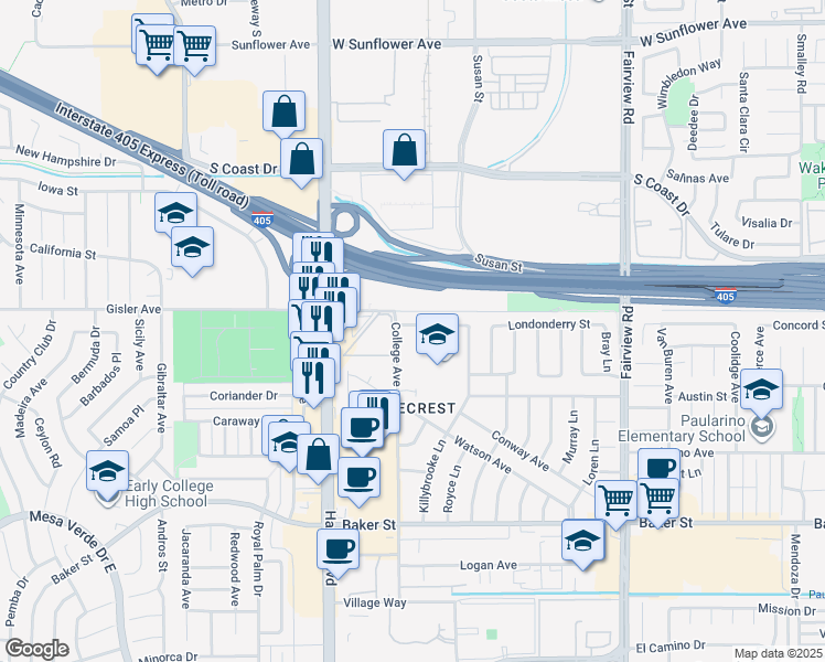 Walk Score Detail Map