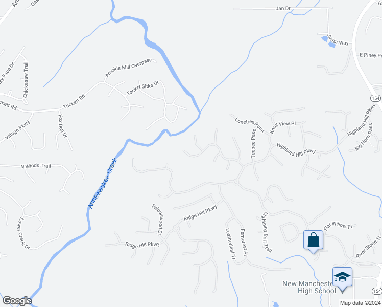map of restaurants, bars, coffee shops, grocery stores, and more near 4260 Spur Look Crossing in Douglasville