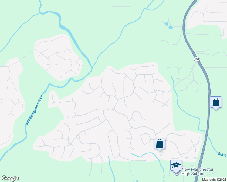 map of restaurants, bars, coffee shops, grocery stores, and more near 2980 Bluff Winds Place in Douglasville